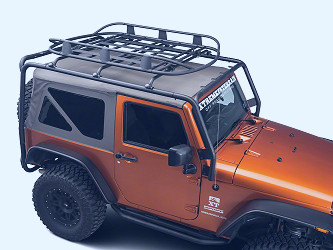 Barricade Roof Rack Basket; Textured Black (07-23 Jeep Wrangler JK & JL) –  Barricade Offroad